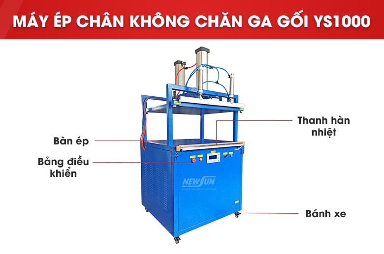 cấu tạo máy ép chân không chăn ga gối