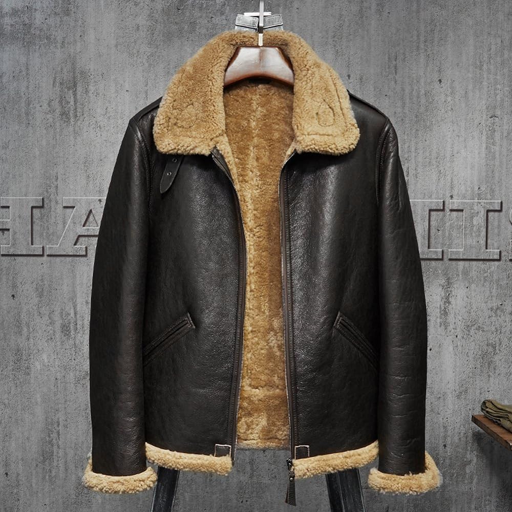 áo da cừu nguyên lông shearling jacket