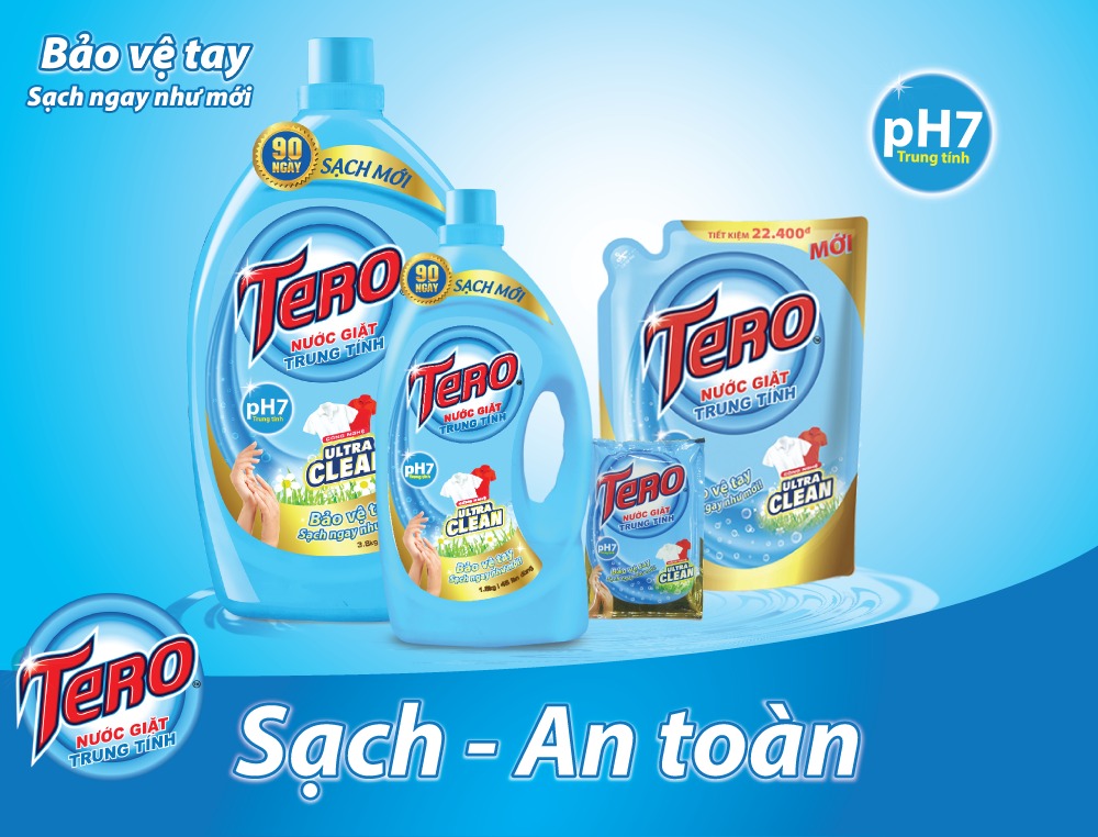 nước giặt trung tính tero ph7