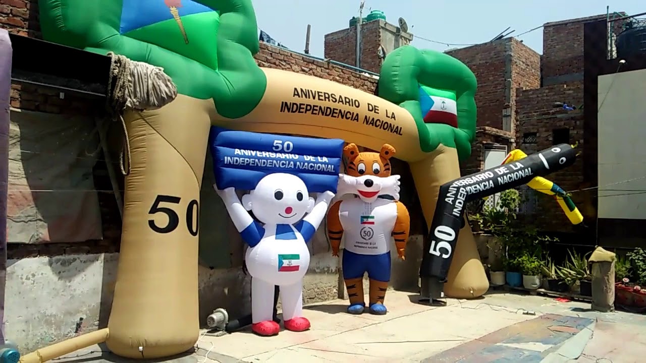 mascot bơm hơi