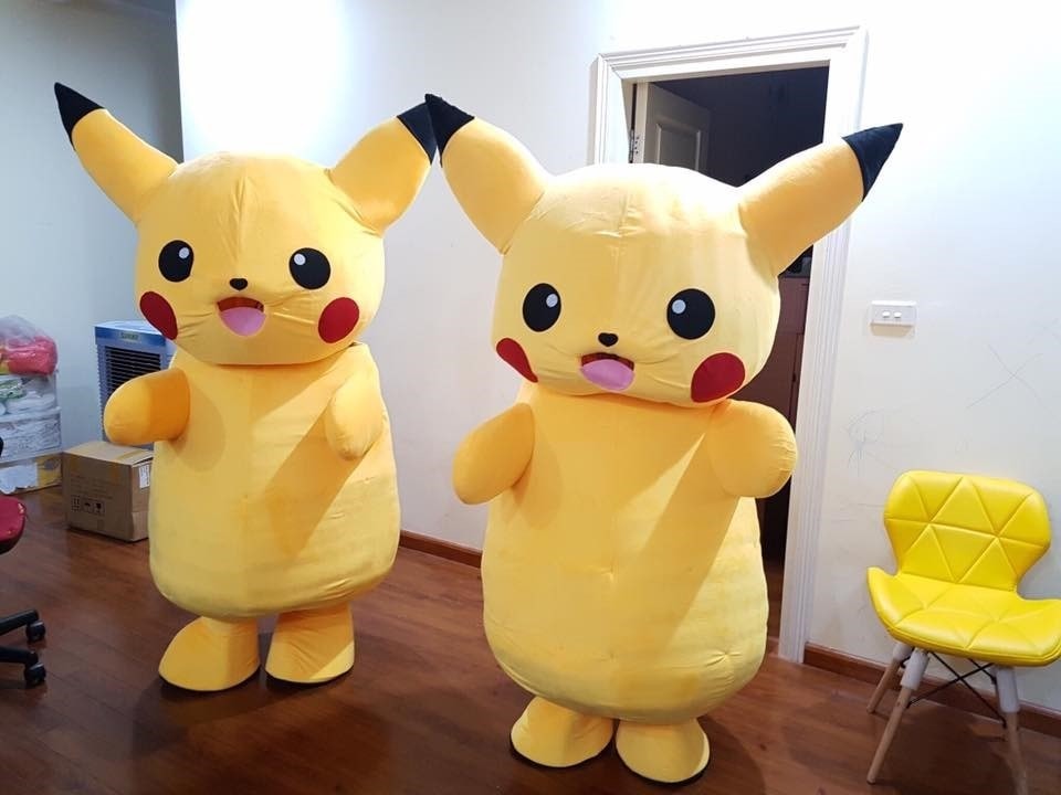 mascot bông truyền thông pikachu