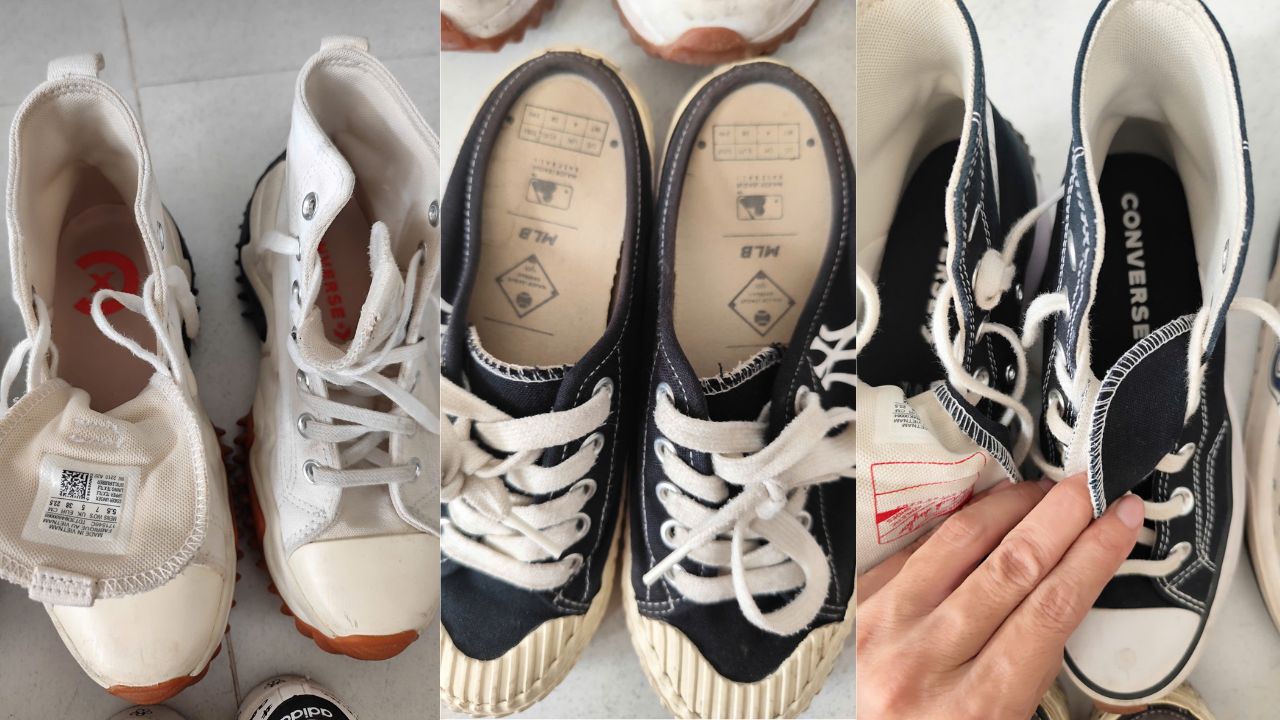Hình ảnh giày sneaker được giặt và vệ sinh tại DrClean247