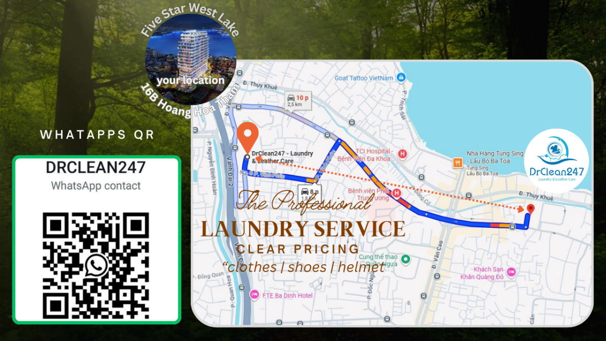 The laundry and shoe cleaning near five star west lake